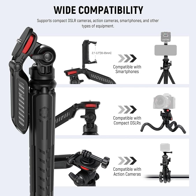 NEEWER Mini Flexible Tripod for iPhone & Camera - Image 5