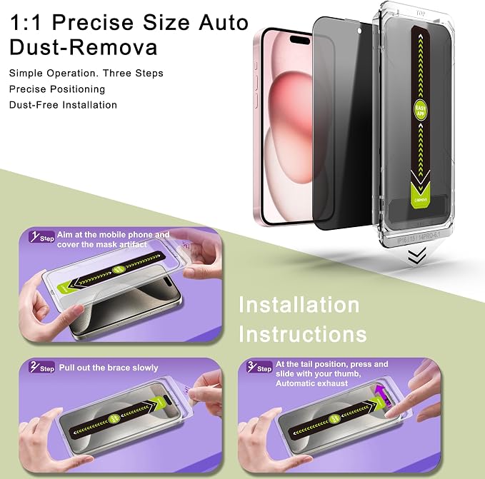 9H Tempered Glass, Full Coverage, Anti-Fingerprint, Auto Dust Removal, - Image 3