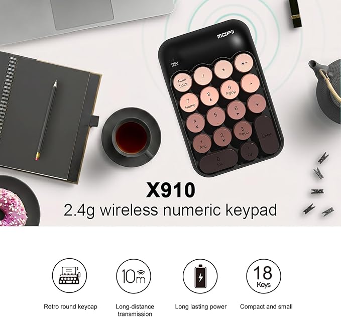Lomiluskr Cute Wireless Number Keypad - Image 2