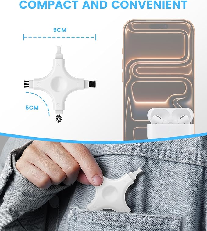 CODOGOY iPhone Cleaning Kit Port Cleaner Repair & Restore Tool Soft Brush - Image 2