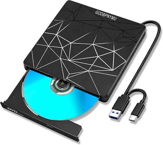 External DVD Drive USB 3.0 USB-C CD Burner CD/DVD Player Optical Drive - Image 9