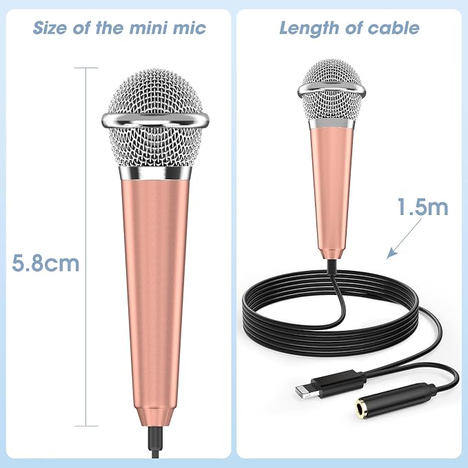 Mini Microphone for iPhone iPad Small ASMR Tiny Microphone for Voice Video - Image 7