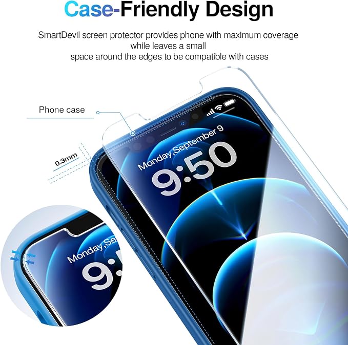 SMARTDEVIL 2 Pack Screen Protector - Image 5