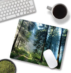 Forest Mouse Pad, Natural Scenery Mouse Pad Custom Design, Square Waterproof - Image 4