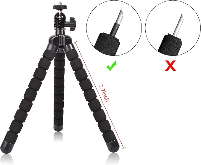 Phone Mini Tripod, Ruittos Premium Flexible Mobile Phone Tripod Stand Compatible - Image 2