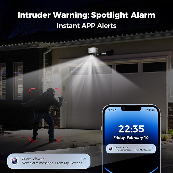 Hiseeu 4K PoE PTZ Camera System, NVR Security Camera System w/6Pcs 5MP Wired - Image 7