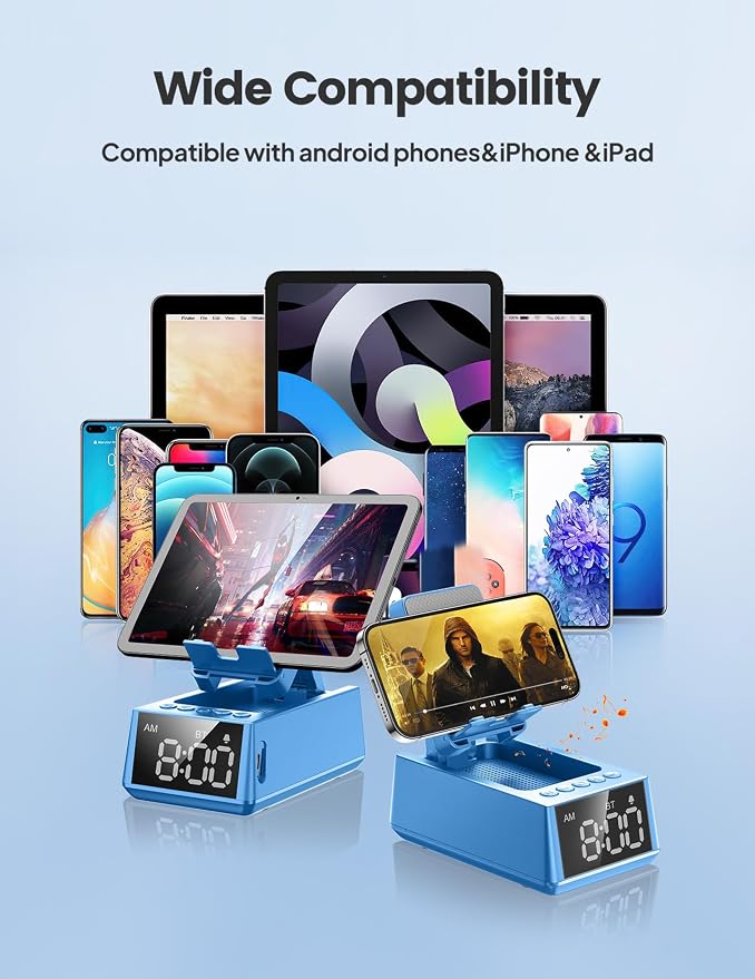 Birthday Gifts for Men Women, Cell Phone Stand Bluetooth Speaker - Image 2