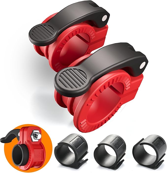 Narrow Barbell Clips 2.5cm Width by ZY-HUAN