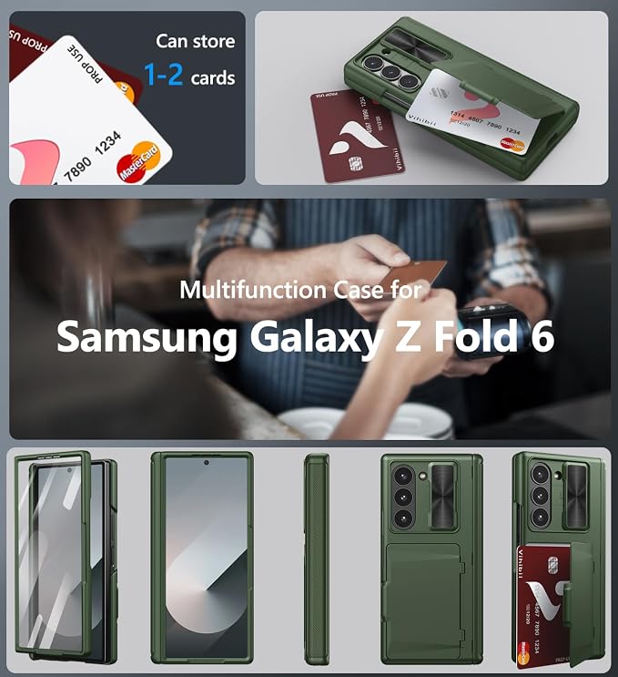 Vihibii for Samsung Galaxy Z Fold 6 Wallet Case - Image 7