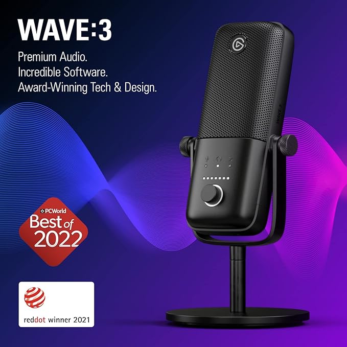 Elgato Wave:3 - Premium Studio Quality USB Condenser Microphone - Image 3