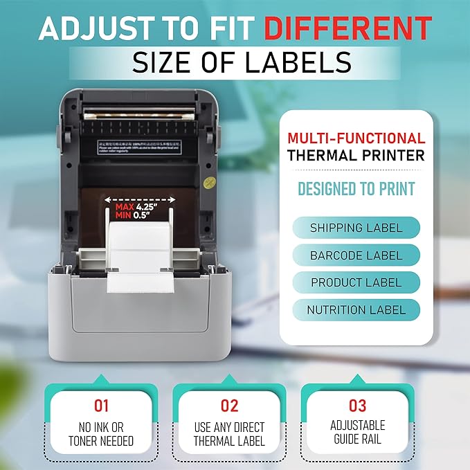 Arkscan 2054K-USB Upgraded 2054A Shipping Label Printer - Image 5