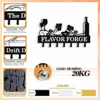 Personalized Wine Key Holder Wall Mount, Custom Metal Key Rack Key Holder - Image 5
