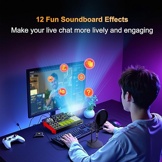 podcast microphone bundle, Live Sound Card - Image 7