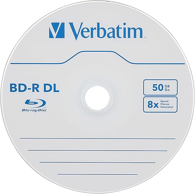 Verbatim BD-R DL 50GB 8X Blu-ray Recordable Media Disc Double Layer- 10 Pack - Image 2