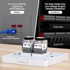 AMPCOM CAT6A UTP RJ45 Keystone Jack 50u Gold Plating Reusable Ethernet Wall Jack - Image 5
