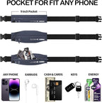 USHAKE Slim Running Belt for Women Men-Runners Phone Holder Fanny Pack - Image 3