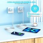 【Apple MFi Certified】20W USB C Fast Charger iPhone 16 15 Charge Block 3Pack 6 - Image 6