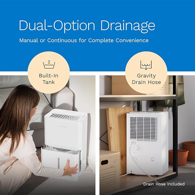hOmeLabs 32 Pint Wi-Fi Dehumidifier - Image 3