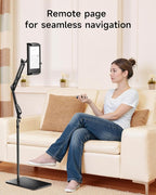 Floor Stand for Kindle with Remote Page Turner, Holder Stand for Reading in Bed - Image 2