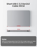Silkland USB C Data Cable 20Gbps, Short 1FT USB3.2 Gen 2x2 High Speed Data - Image 7