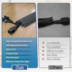 Floor Cord Cover for Wires on Floor Self Adhesive Cord Hider Floor Cable - Image 3