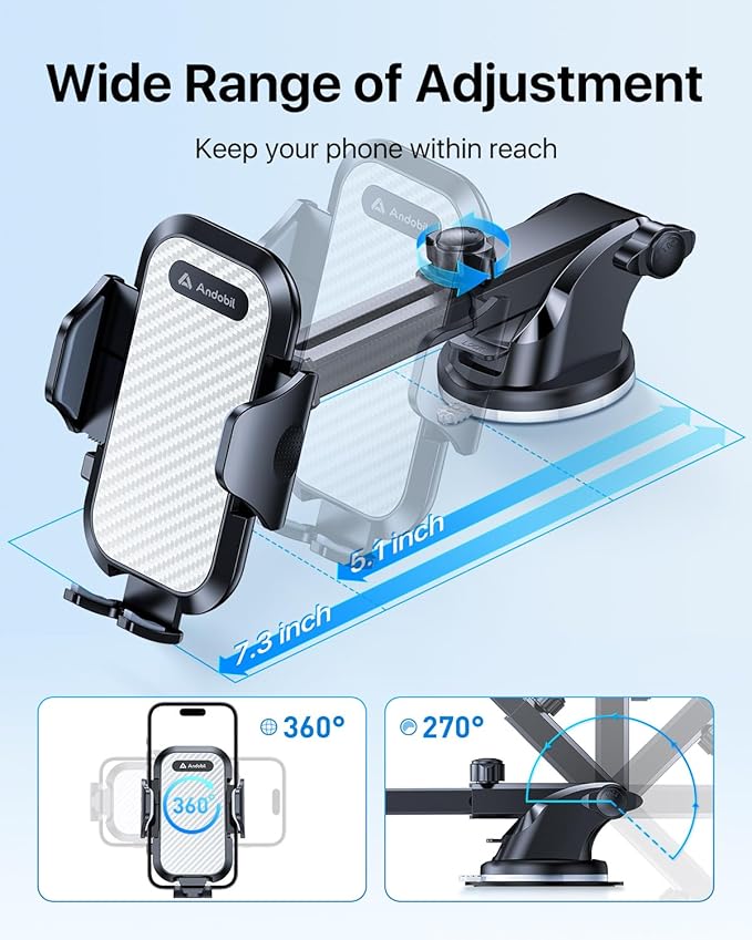 andobil Car Phone Holder Mount Military-Grade Phone Holders - Image 7