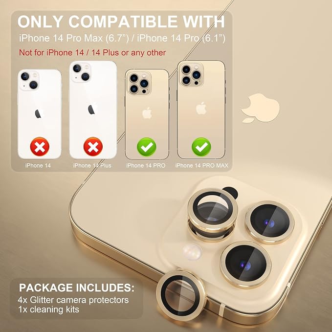 Choiche [3+1 for iPhone 14 Pro/iPhone 14 Pro Max Camera Lens Protector - Image 2