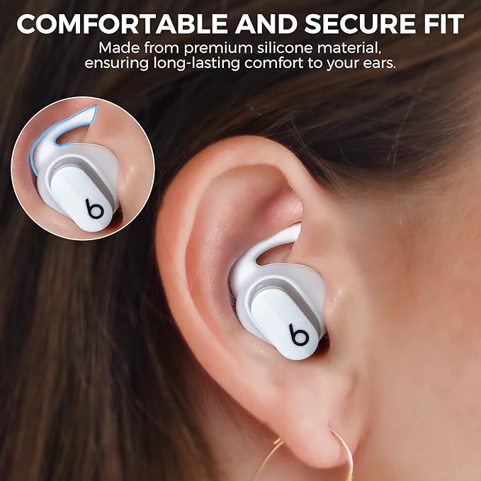 AhaStyle 3 Pairs Beats Studio Buds Ear Hooks Anti-Slip Ear Covers Silicone - Image 5