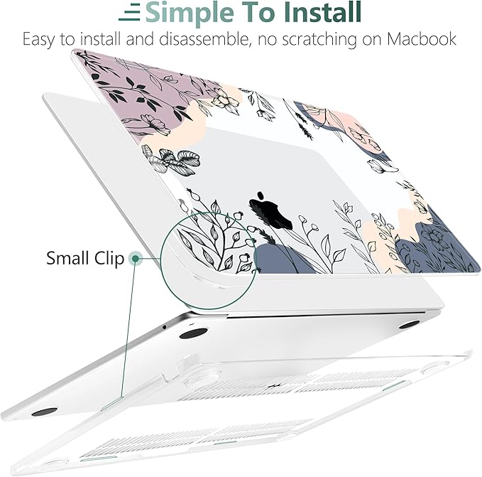 TWOLSKOO Compatible with M4 MacBook Air 13.6 inch Case 2025-2022 Release M4 - Image 3