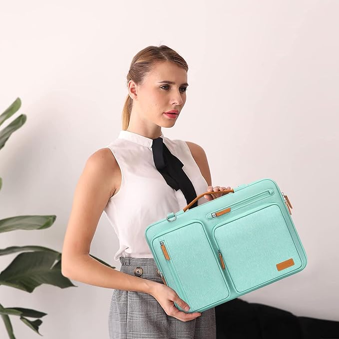 MOSISO 360 Protective Laptop Shoulder Bag, 15-15.6 inch Computer Bags Compatible - Image 6