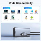 USB C Hub Adapter for MacBook Air, USB-C HD MI Dongle for MacBook Pro, 6 in 1 - Image 7