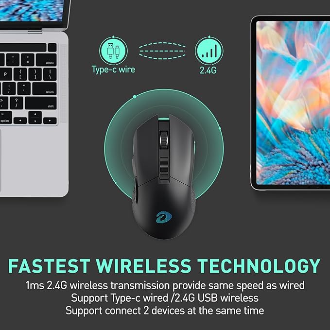 DAREU EM901X Wireless Gaming Mouse - Image 2