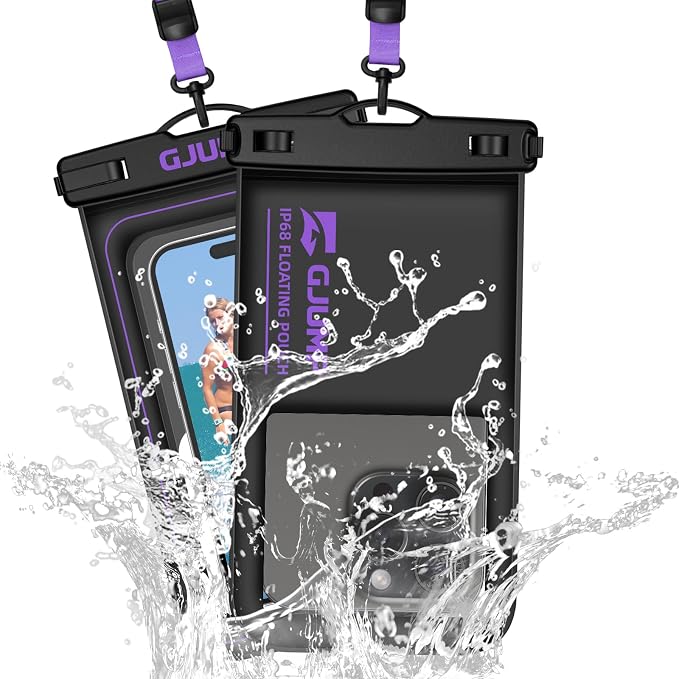 2 Pack Floating Waterproof Phone Pouch, Essential by GJUMP