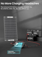 POWOXI 15W Solar Battery Charger: 12V Solar Car Battery Trickle Maintainer - Image 6