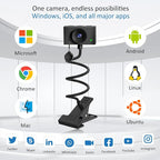 Webcam 1080P for PC, Eye Contact Webcam for Desktop Computer - Image 7