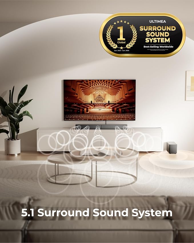ULTIMEA 5.1CH Surround Sound Bar - Image 4