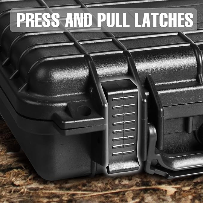 11.3x 7x 2.3 Inch Hard Case, Portable Weather Waterproof Protective Camera Case - Image 5