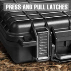 11.3x 7x 2.3 Inch Hard Case, Portable Weather Waterproof Protective Camera Case - Image 5