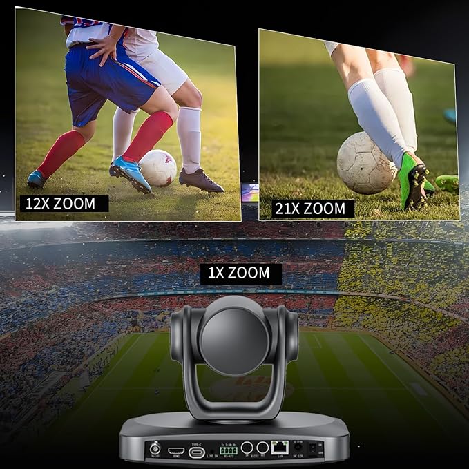 PTZ Camera 4K 21X Optical Zoom, POE IP Streaming, AI Auto Tracking PTZ - Image 3