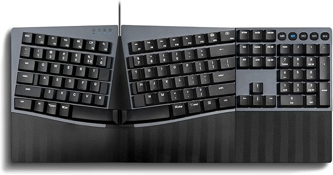 Perixx PERIBOARD-535BL Wired Ergonomic Mechanical Full-Size Keyboard by PerixxComputerGmbH
