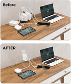 IOGEAR GearPower 145W Multiport Charger, 4 Port, USB-C Cable, iPhone 16 - Image 5