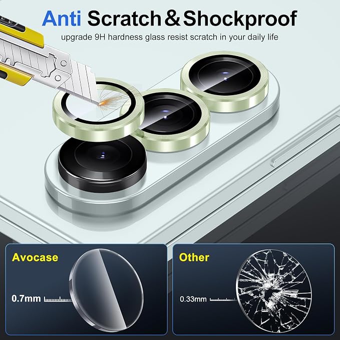 for Samsung Galaxy Z Fold 7 Camera Lens Protector, Individual Metal Ring - Image 3