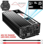 Xijia 2000w dc 48v to ac 120v Inverter Pure sine Wave 60HZ Converter - Image 2