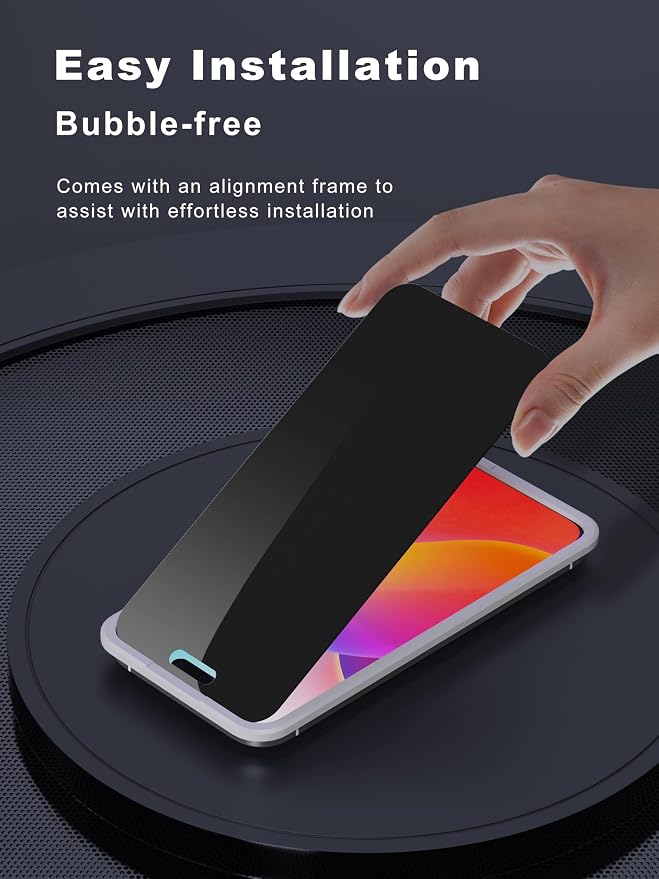 Compatible for iPhone 16 Pro Max Privacy Screen Protector 6.9 inch, Anti Spy - Image 6