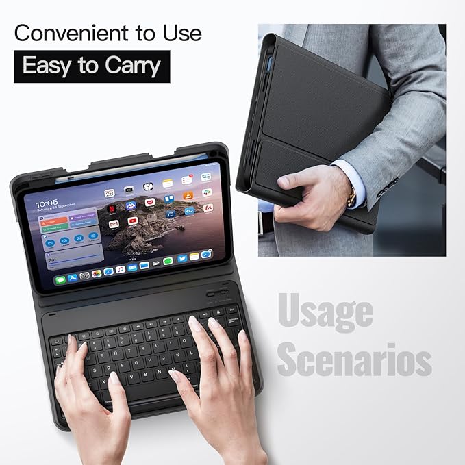 JETech Keyboard Case for iPad 11th/10th Generation - Image 6