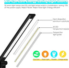 LED Desk Lamp with Wireless Charger, USB Charging Port, 10 Brightness, 5 Color - Image 3