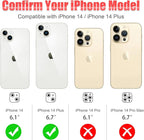 AGVEE 3+3 for iPhone 14 6.1" / 14 Plus 6.7" Camera Lens Protector, Bling - Image 2