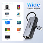 WAVLINK USB C to Ethernet Adapter 2.5 Gbps, USB to 2.5G Ethernet Adapter - Image 6