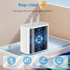 iPhone Charger, Dual Port USB C iPhone Charger Fast Charging Block, Super Fast - Image 4