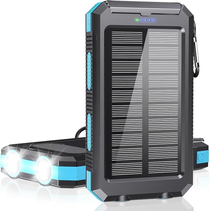 Power Bank 38800mAh Solar Portable Phone Charger by Jskei